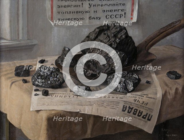 Kuzbass Coal, 1938. Creator: Lukin, Wilhelm Ivanovich (1871-1943).