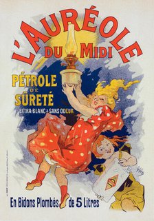 Affiche pour l' "Auréole du Midi"., c1900. Creator: Jules Cheret.