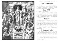 Sanatogen: "I have received a second life", 1909. Creator: Edward Frederick Skinner.