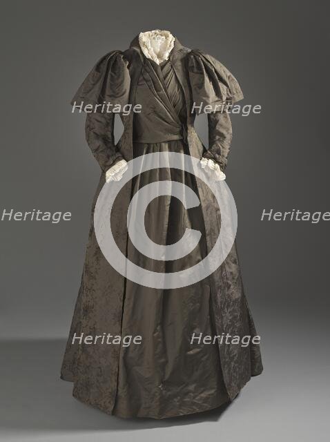 Woman's tea gown by Liberty & Co. of London, c.1887. Creator: Unknown.