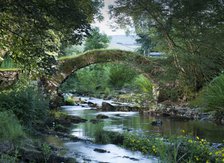 Medieval packhorse bridge, Fawcett Mill Fields, Gaisgill,Tebay, Cumbria, c2016. Artist: Alun Bull.