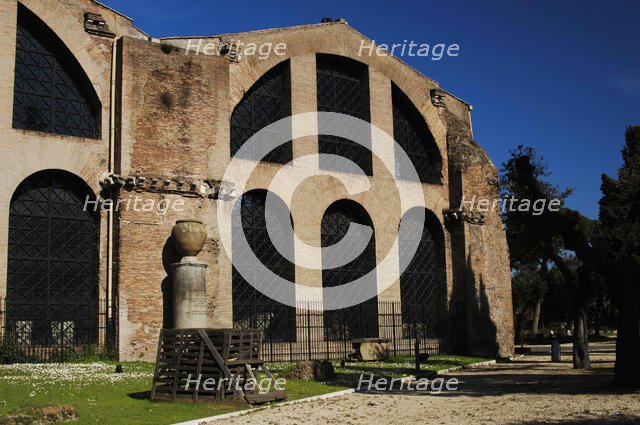 Exterior of Baths of Diocletian, National Roman Museum, Rome, Italy, 2009.  Creator: LTL.