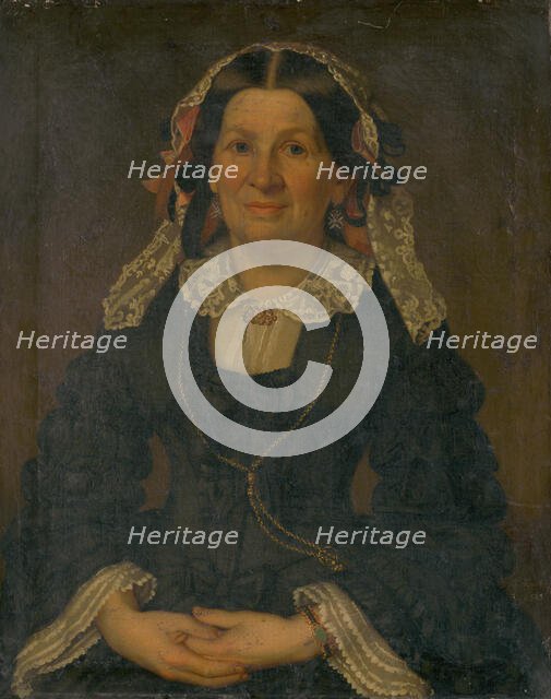 Portrait of a Woman, 1855-1860. Creator: Karl Berthold Fischer.