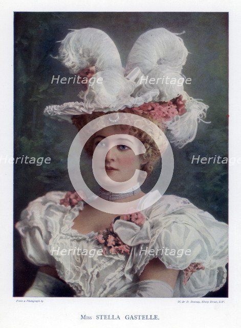 Stella Gastelle, actress, 1901.Artist: W&D Downey