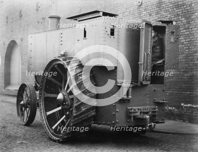 Fowler armoured traction engine. Creator: Unknown.