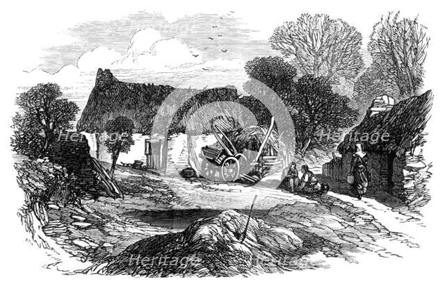 Sketches from Ireland: cabin at Clonfad, Westmeath, 1870. Creator: Unknown.