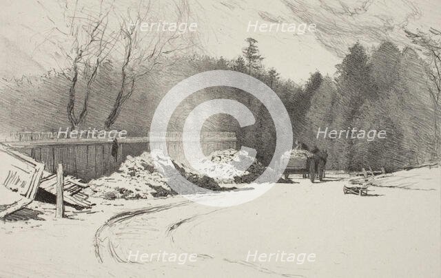 Lime Burning, 1919. Creator: Bolton Coit Brown.