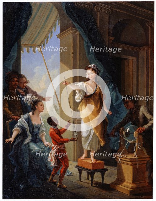 'Electrical Experiment', 1777. Artist: Amédée van Loo