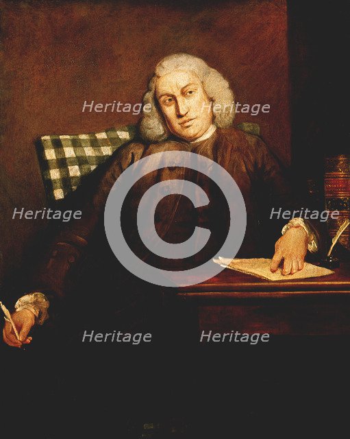 Samuel Johnson, English man of letters, 1756-1757. Artist: Sir Joshua Reynolds