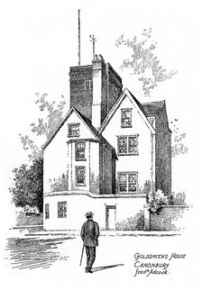 Oliver Goldsmith's house, Canonbury, Islington, 1912. Artist: Frederick Adcock