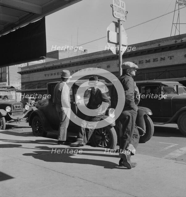 Men on "Skid Row", Modesto, California, 1937. Creator: Dorothea Lange.