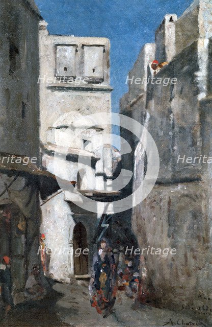 'Street In Algiers', c1864-1892. Artist: Marc Alfred Chataud