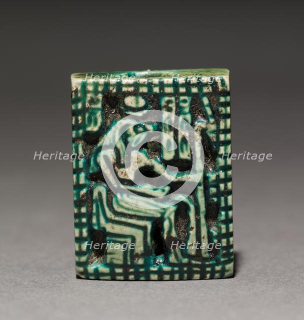 Double-Sided Plaque Amulet, 1069-715 BC. Creator: Unknown.