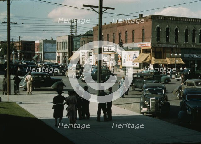 Seed and feed store, Lincoln, Nebraska, 1942. Creator: John Vachon.