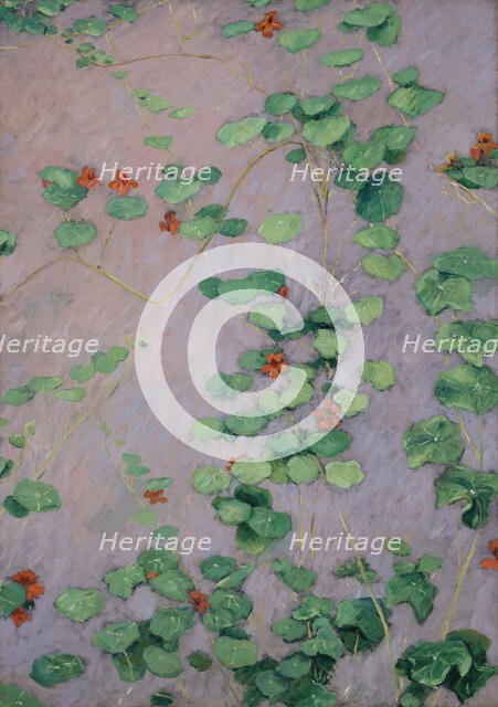 Nasturtiums, c1892. Creator: Caillebotte, Gustave (1848-1894).