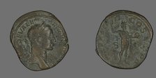 Sestertius (Coin) Portraying Emperor Severus Alexander, 230. Creator: Unknown.