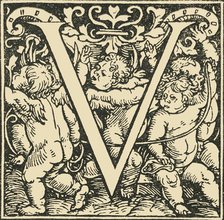 'V - An Alphabet by Hans Weiditz', c1520-1521, (1908). Creator: Hans Weiditz.