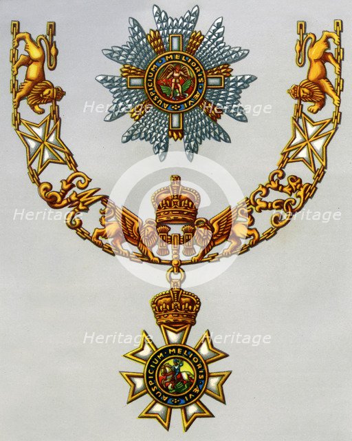 The Most Distinguished Order of St Michael and St George, 1941. Artist: Unknown