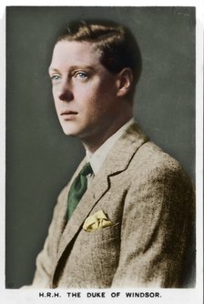 'HRH The Duke of Windsor', 1937. Artist: Unknown.