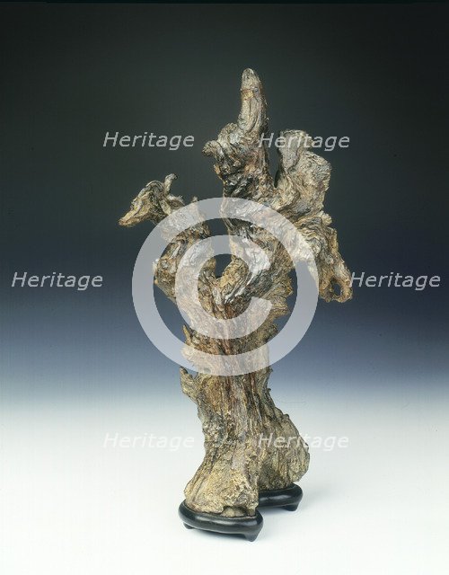 Natural wood sculpture, Qing dynasty, China, 1644-1912. Artist: Unknown