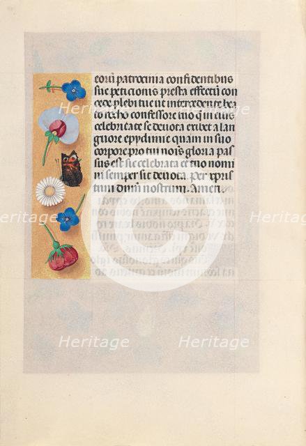 Hours of Queen Isabella the Catholic, Queen of Spain: Fol. 182v, c. 1500. Creator: Master of the First Prayerbook of Maximillian (Flemish, c. 1444-1519); Associates, and.