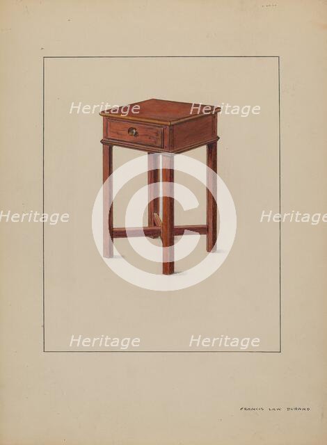 Table (Occasional), c. 1936. Creator: Francis Law Durand.