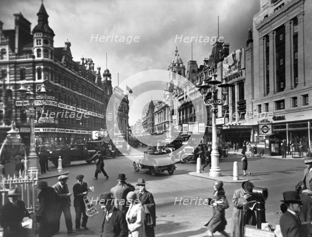 St Giles Circus, City of Westminster, London, (c1920?). Artist: Unknown