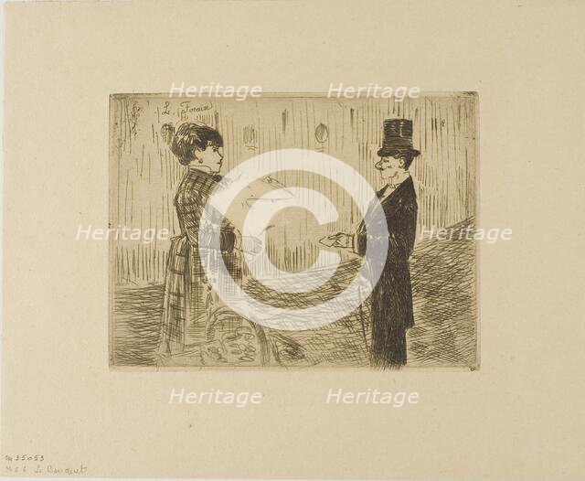 The Bouquet, c. 1876. Creator: Jean Louis Forain.