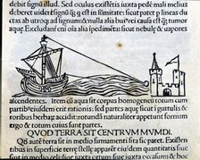 Distance measurement, engraving from 'Astronomicon', published in Venice in 1485.