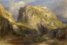 Tintagel Castle: Approaching Rain, 1848-1849. Artist: Samuel Palmer.