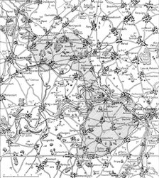 'La guerre 13-19 juillet 1916; Nord et sud de la Somme: Croquis du terrain de l'offensive..., 1916. Creator: Unknown.