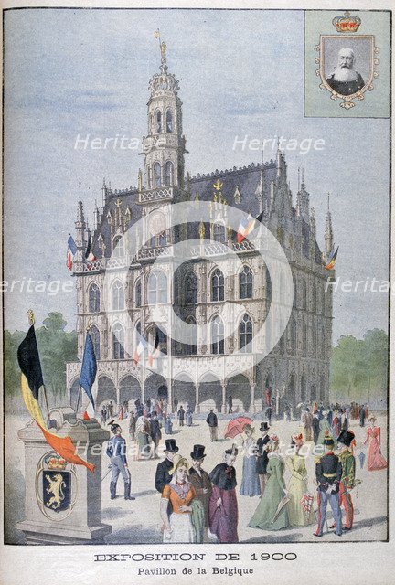 The Belgium pavilion at the Universal Exhibition of 1900, Paris, 1900. Artist: Unknown