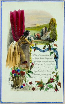 Silent Love (valentine), c. 1840. Creator: Unknown.