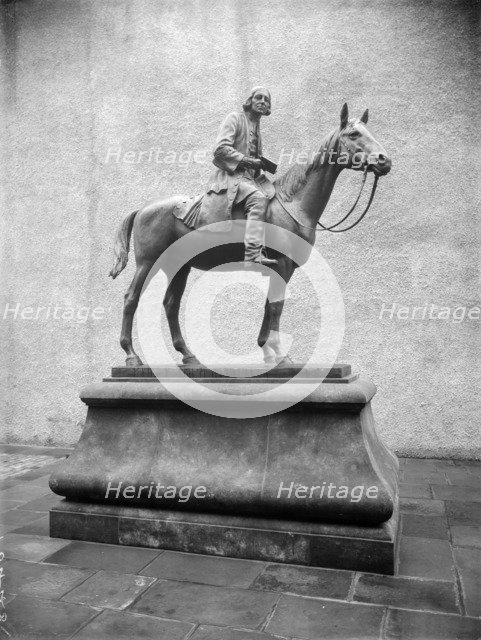 A statue of John Wesley, Bristol, Avon, 1933. Artist: Unknown