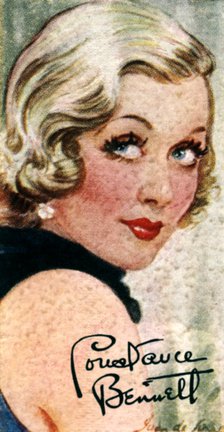 Constance Campbell Bennett, (1904-1965), US actress, 20th century. Artist: Unknown
