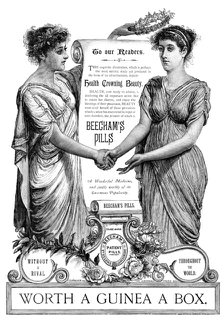 Advertisement for Beecham’s Pills, 1890. Creator: Leadenhall Press.