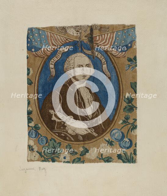 Portrait of George Washington, c. 1939. Creator: Suzanne Roy.