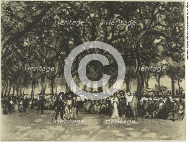 The Promenades of Madrid, c. 1903. Creator: Joseph J Pennell.