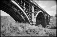 Ouseburn Viaduct with accommodation arch, Stepney Road, Newcastle upon Tyne, c1955-c1980. Creator: Ursula Clark.