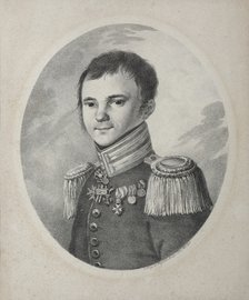 Portrait of the poet Fyodor Nikolayevich Glinka (1786-1880), 1821.