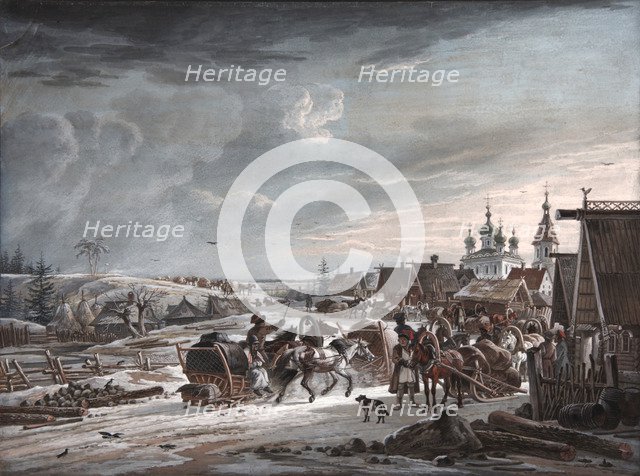 Winter, 1825. Artist: Orlowski, Alexander Osipovich (1777-1832)