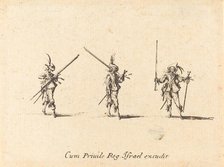 Drill with the Musket, 1634/1635. Creator: Jacques Callot.