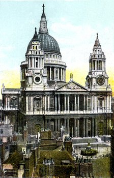 St Paul's Cathedral, London, 20th Century. Artist: Unknown
