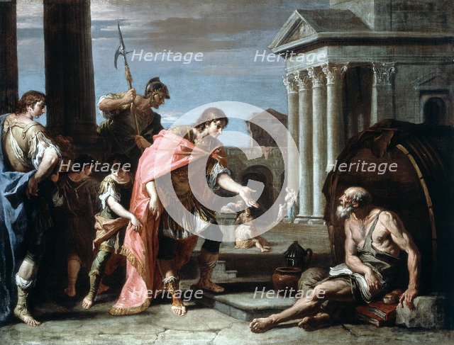 'Alexander and Diogenes', late 17th-early 18th century.  Artist: Sebastiano Ricci