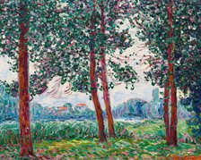 The poplars, Grez-sur-Loing, grey weather, c1907-1909. Creator: Picabia, Francis (1879-1953)
