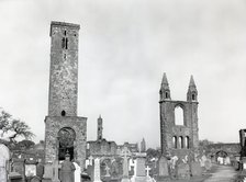 The ruined Cathedral of St Andrew, St Andrews, Scotland, c1955.  Creator: Arthur Charles Kirby Ware.
