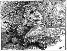 Pan, from 'The Book of Myths' by Amy Cruse, 1925. Artist: Unknown