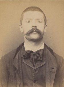 Ridou. Paul, François. 27 (ou 28) ans. ébéniste. Anarchiste. 8/3/94., 1894. Creator: Alphonse Bertillon.