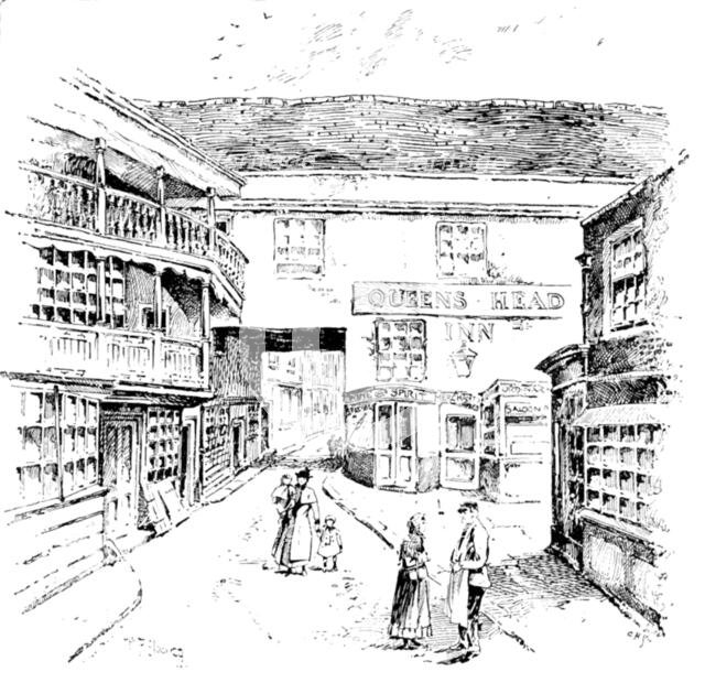 The Queen's Head, an old inn in High Street, Southwark, about to be demolished, 1895. Creator: Unknown.