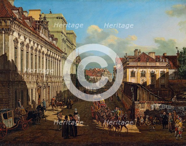 Miodowa Street in Warsaw, 1777.